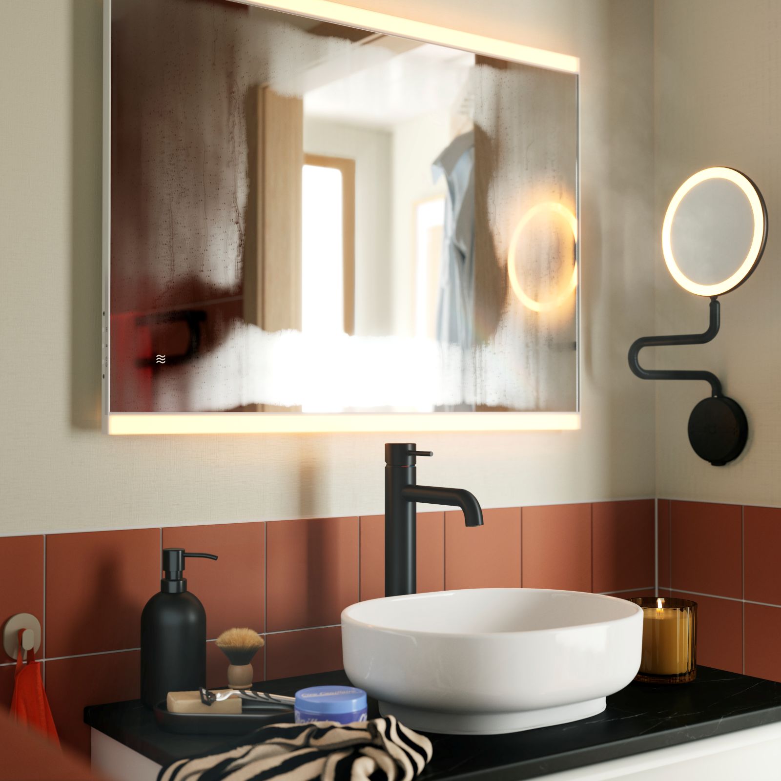 Il lavabo da appoggio con sifone VINDELÄLVEN di Ikea è realizzato in ceramica bianca. Dal design ovale, ha bordo di 1 cm. Misura L 39 x P 31 x H 12,1 cm. Prezzo 80 euro. www.ikea.com