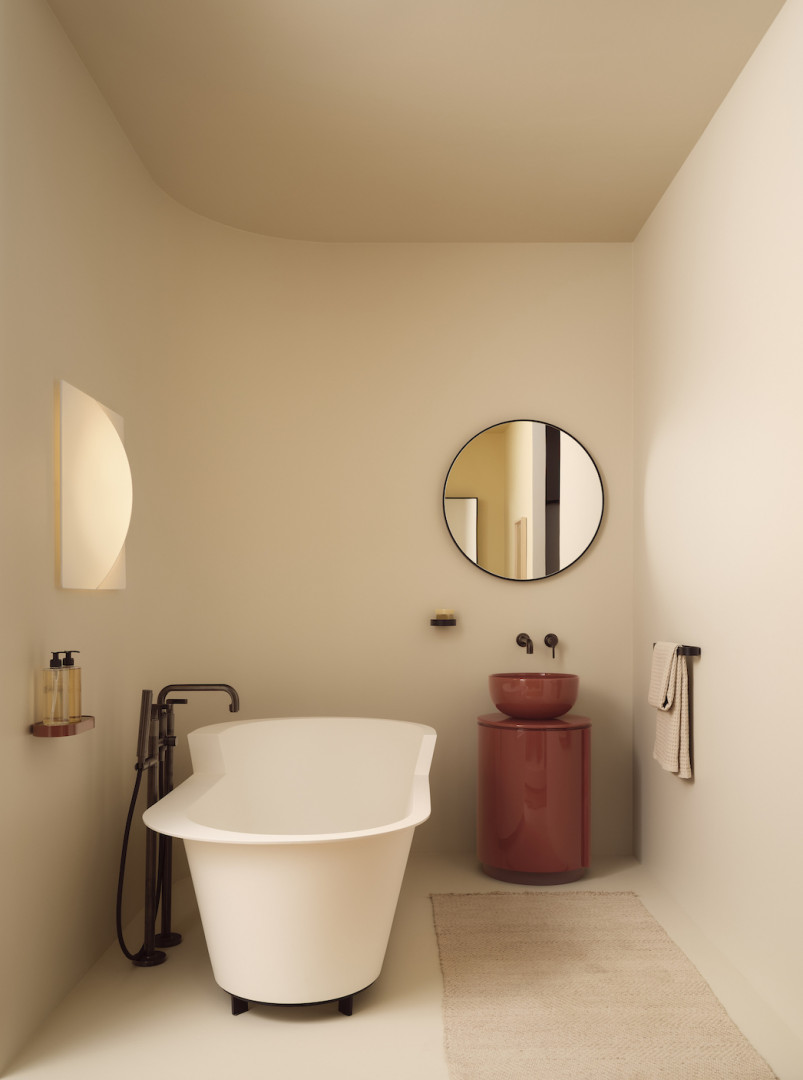 Lavabo Tiberino e vasca Ofelia di Ceramica Cielo Lavabo Tiberino e vasca Ofelia di Ceramica Cielo