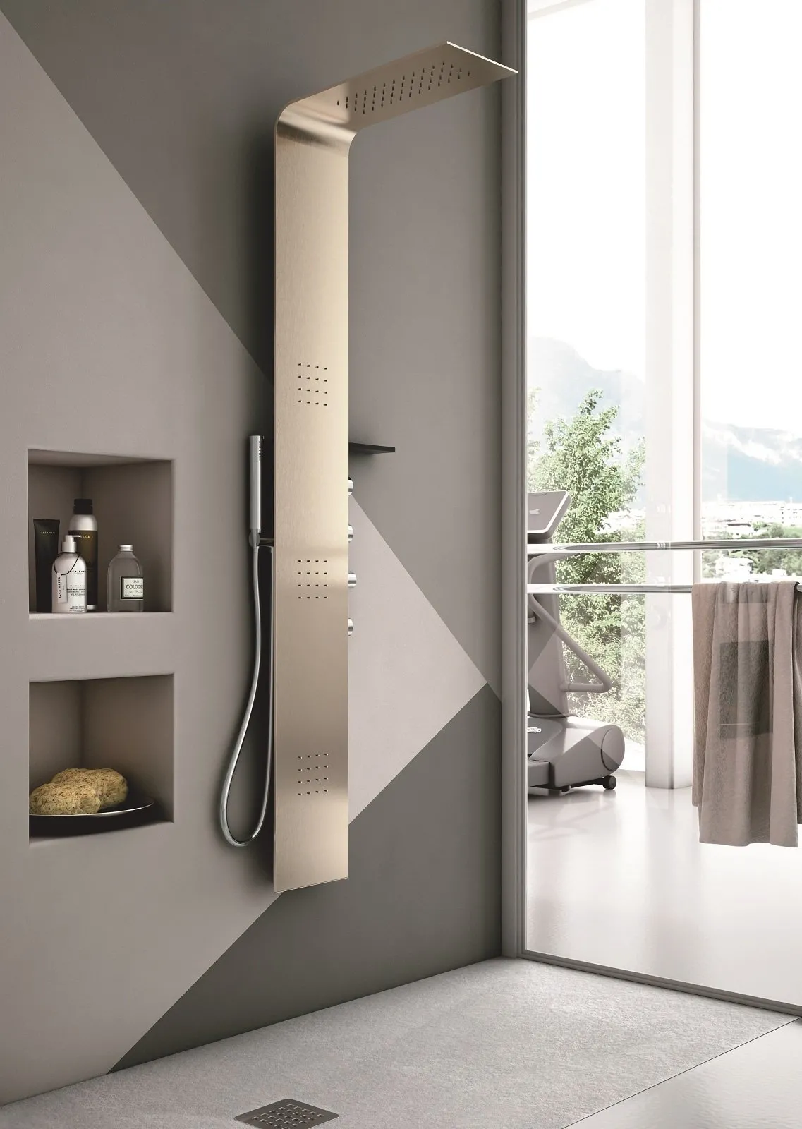 Colonna doccia: relax domestico in poco spazio - Cose di Casa