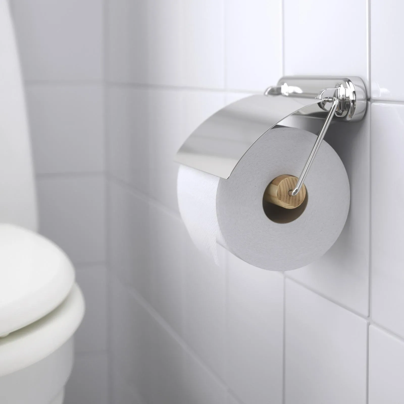 Porta rotolo carta igienica da muro/parete in acciaio inox bagno