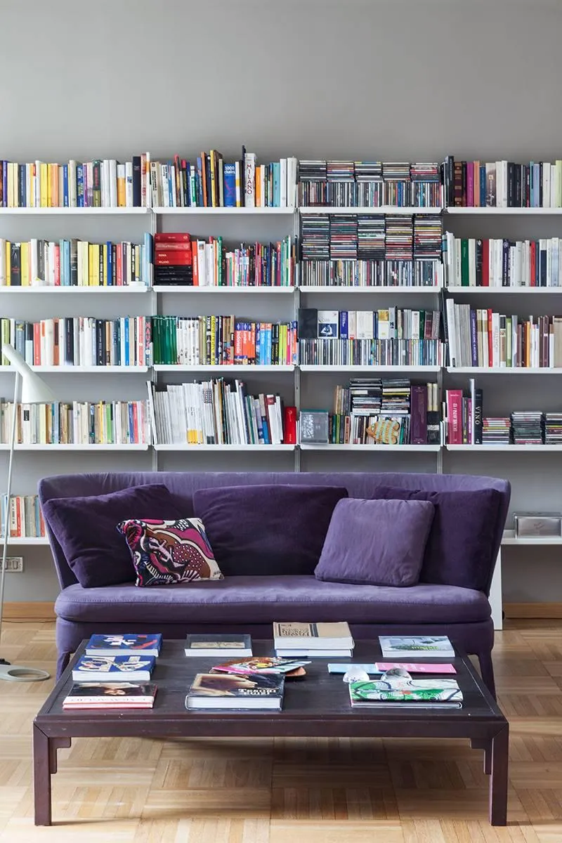 divano con libreria come schienale  Design divano, Divano, Arredamento  salotto